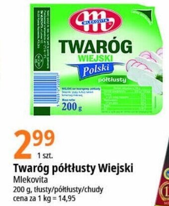 E.Leclerc Twaróg półtłusty Wiejski Mlekovita 200g oferta