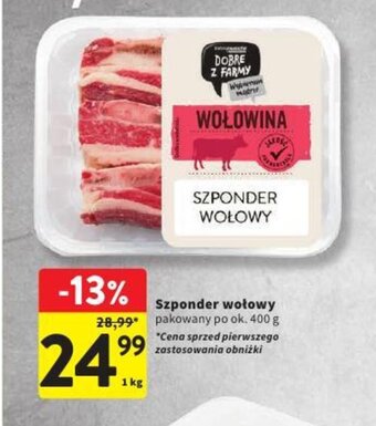 Intermarche Szponder wołowy 400 g oferta
