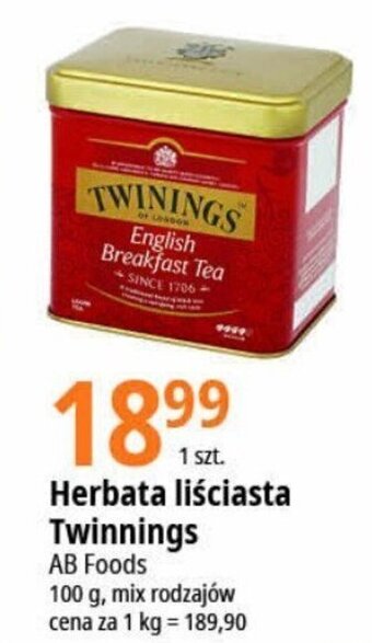 E.Leclerc Herbata liściasta Twinnings AB Foods 100g oferta