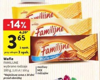 Intermarche Wafle 180 g oferta