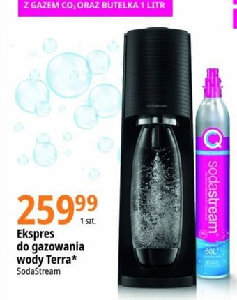 E.Leclerc Ekspres do gazowania wody Terra SodaStream oferta