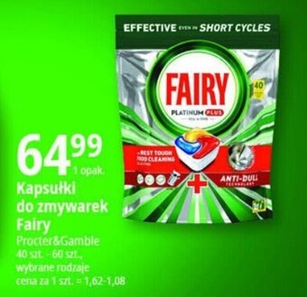E.Leclerc Kapsułki do zmywarek Fairy Procter&Gamble 40-60szt. oferta