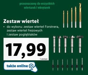 Lidl Zestaw wierteł oferta
