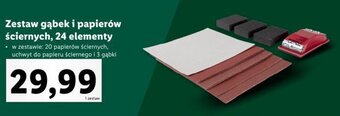 Lidl Zestaw gąbek i papierów ściernych, 24 elementy oferta