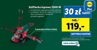 Lidl Szlifierka kątowa 1200 W oferta