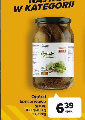 Carrefour Ogorki konserwowe oferta