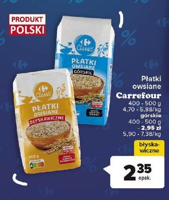 Carrefour Płatki owsiane błyskawiczne oferta