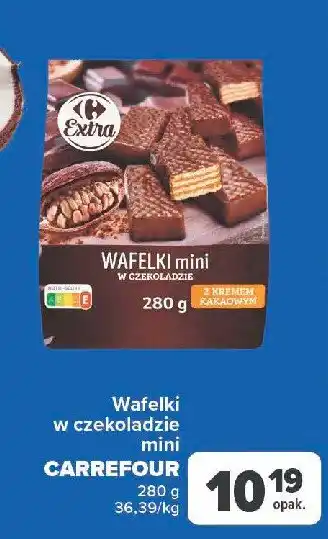 Carrefour Wafelki w czekoladzie mini oferta