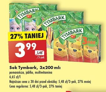 Biedronka Sok multiwitamina kubuś puchatek oferta