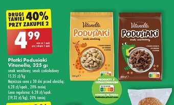 Biedronka Płatki podusiaki waniliowe oferta