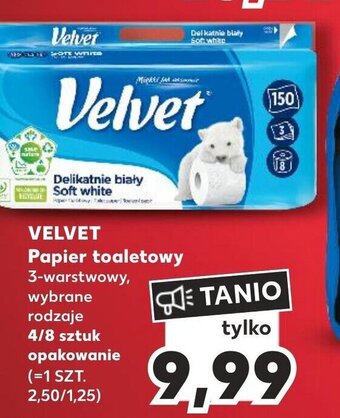 Kaufland VELVET Papier toaletowy 3-warstwowy oferta