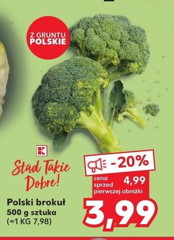 Kaufland Polski brokuł 500 g sztuka oferta