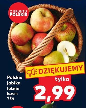 Kaufland Polskie jabłka letnie 1 kg oferta