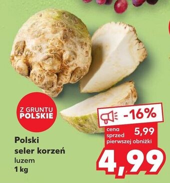 Kaufland Polski seler korzeń 1 kg oferta