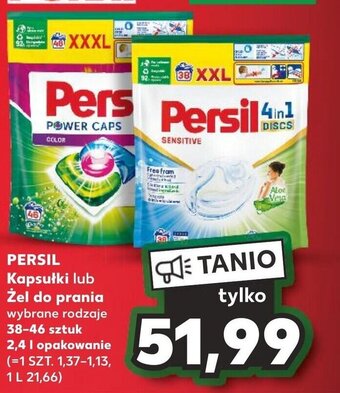 Kaufland PERSIL Kapsułki lub Żel do prania 38-46 sztuk 2,4 l oferta