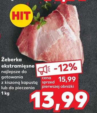 Kaufland Żeberka ekstramięsne 1 kg oferta