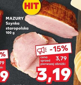 Kaufland MAZURY Szynka staropolska 100 g oferta