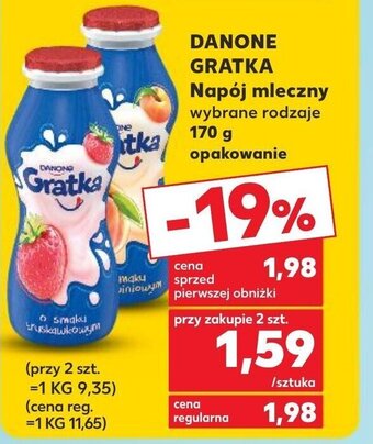 Kaufland DANONE GRATKA Napój mleczny 170 g oferta