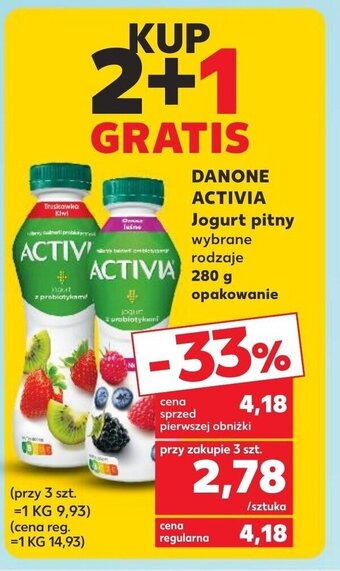 Kaufland DANONE ACTIVIA Jogurt pitny 280 g oferta