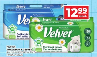 Top Market TOALETOWY VELVET BIAŁY, RUMIANKOWY, 10 ROLEK oferta