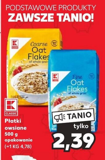 Kaufland Płatki owsiane 500 g oferta