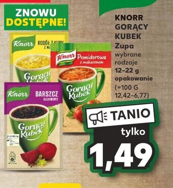 Kaufland KNORR GORĄCY KUBEK Zupa 12-22 g oferta