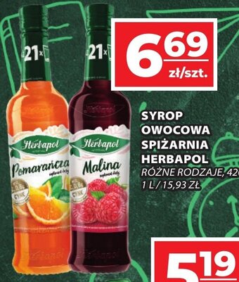 Top Market SYROP OWOCOWA SPIŻARNIA HERBAPOL 420 ML oferta