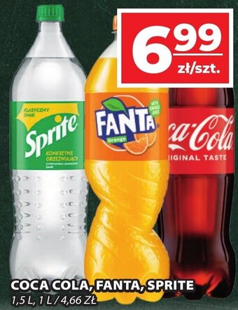 COCA COLA, FANTA, SPRITE 1,5 L