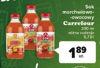 Carrefour Market Sok marchew-jabłko-malina oferta