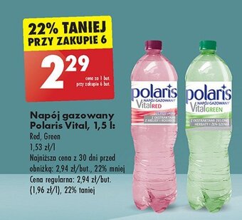 Biedronka Woda gazowana z ekstraktami melisy i rooibos oferta