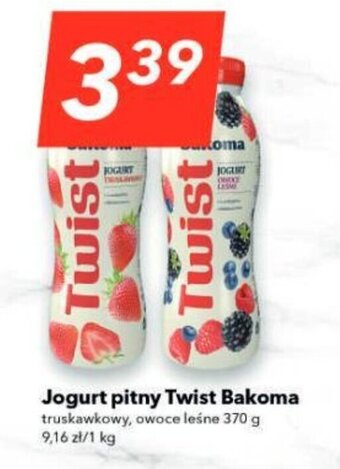 Lewiatan Jogurt pitny Twist Bakoma 370 g oferta