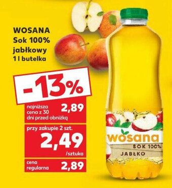 Kaufland WOSANA Sok 100% jabłkowy 1 l oferta