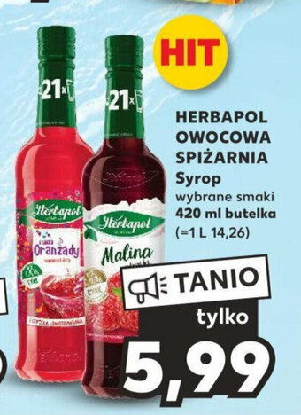 Kaufland HERBAPOL OWOCOWA SPIŻARNIA Syrop 420 ml oferta
