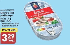 ALDI Szprot w sosie golden seafood oferta