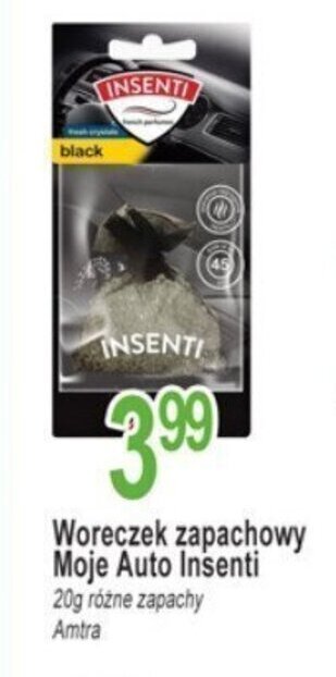 E.Leclerc Woreczek zapachowy Moje Auto Insenti 20g Amtra oferta