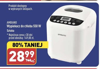 ALDI Wypiekacz do chleba ambiano oferta