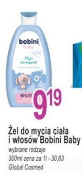 E.Leclerc Żel do mycia ciała i włosów Bobini Baby 300ml oferta