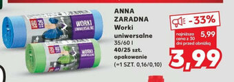 Kaufland ANNA ZARADNA Worki uniwersalne 40/25 szt. oferta