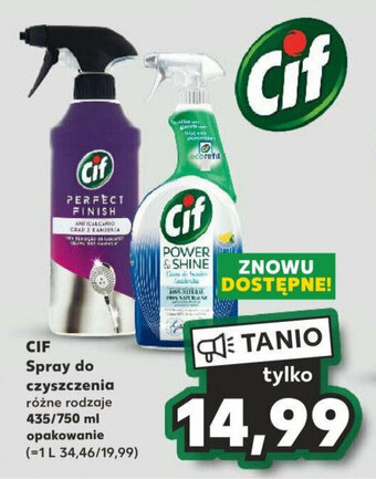 Kaufland CIF Spray do czyszczenia 435/750 ml oferta