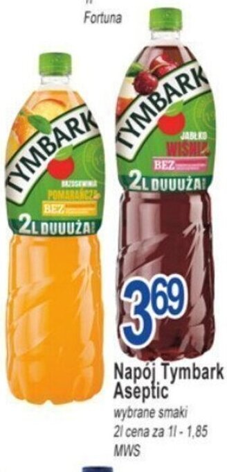 E.Leclerc Napój Tymbark Aseptic 2l oferta