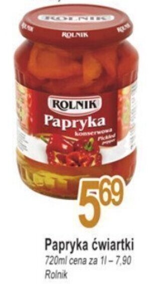 E.Leclerc Papryka ćwiartki 720ml oferta