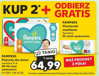 Kaufland PAMPERS Pieluchy dla dzieci 48-90 sztuk oferta