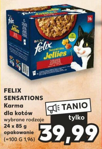 Kaufland FELIX SENSATIONS Karma dla kotów 24 x 85 g oferta