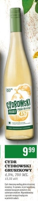 Biedronka Cydr polska gruszka oferta