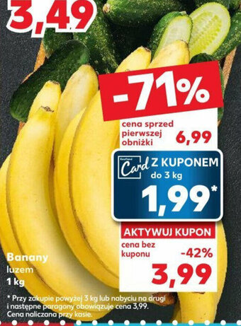 Kaufland Banany luzem 1 kg oferta
