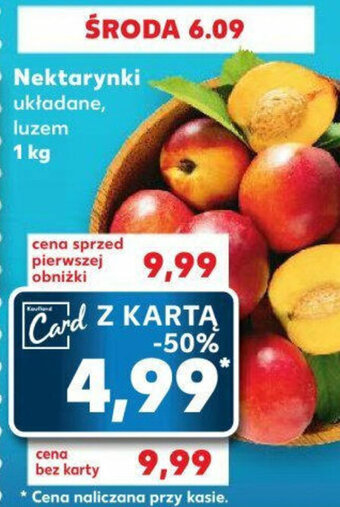 Kaufland Nektarynki luzem 1 kg oferta