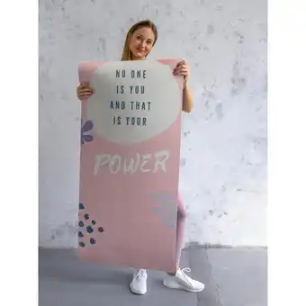 Mata do ćwiczeń beshaped no one is you fitness 183 cm