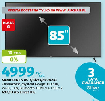 Auchan Smart LED TV 85" Qilive Q85UA231 oferta