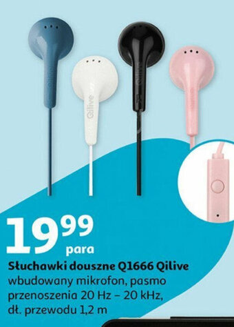 Auchan Słuchawki douszne Q1666 Qilive oferta