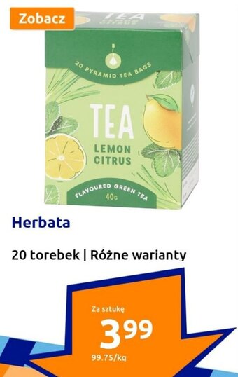 Action Herbata 20 torebek oferta